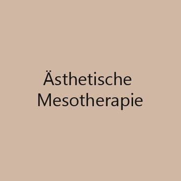 Ästhetische Mesotherapie
